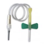 Ago Sterile a farfalla con Safety-Lock 21G x 3/4" x 12" ( 0,8x19x305 mm), Conf. 25 pz