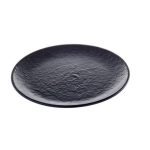 Vassoio in melamina rotondo Ø 34,6 x 3,3 cm - Nero