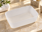 Vassoio Satinato quadrato cm.26.5x8.7x4.5, Conf. 1 pz - immagine 2